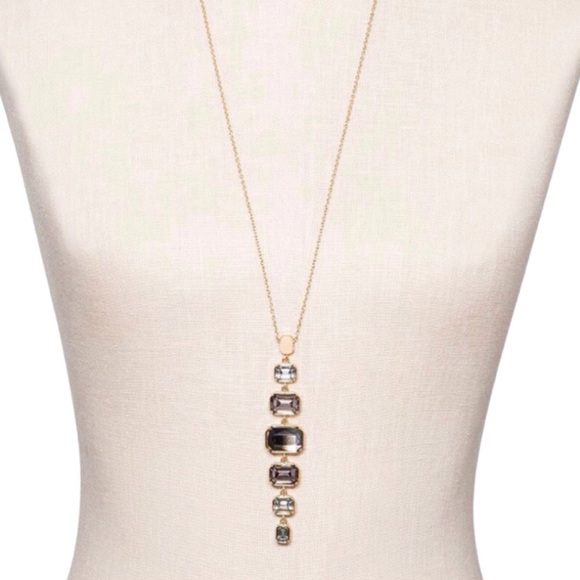 Ombré Black Effect Stone Necklace - Picture 2 of 7